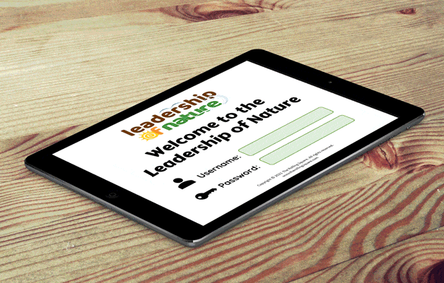 Leadership of Nature e-learning tablet animation